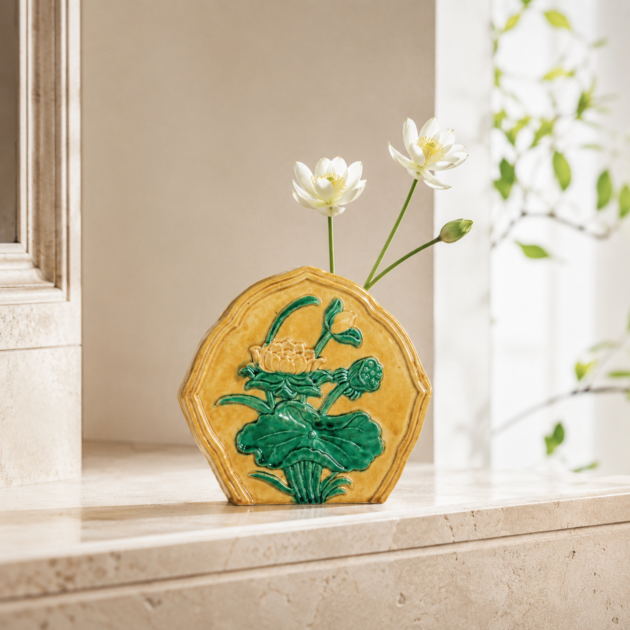 "The Golden Lotus" Vase