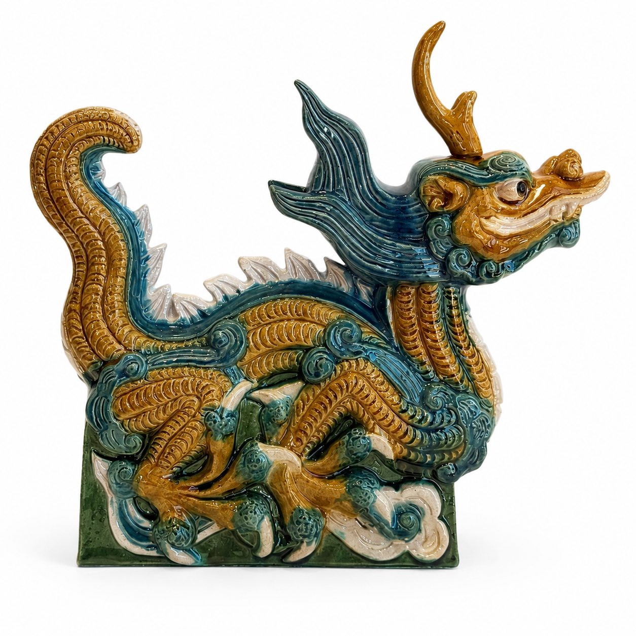 "The Keeper of Flourishing Tides" Ming Style Dragon Display Piece