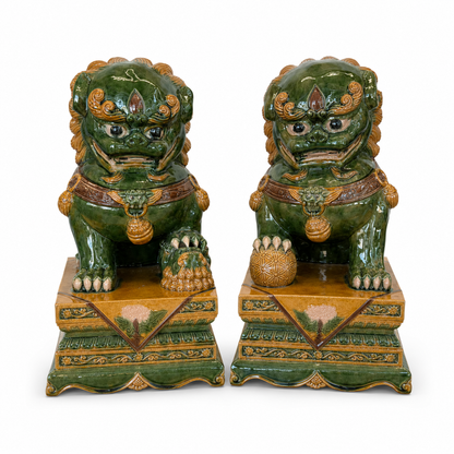 "Guardians of Fortune" Lion Display Piece
