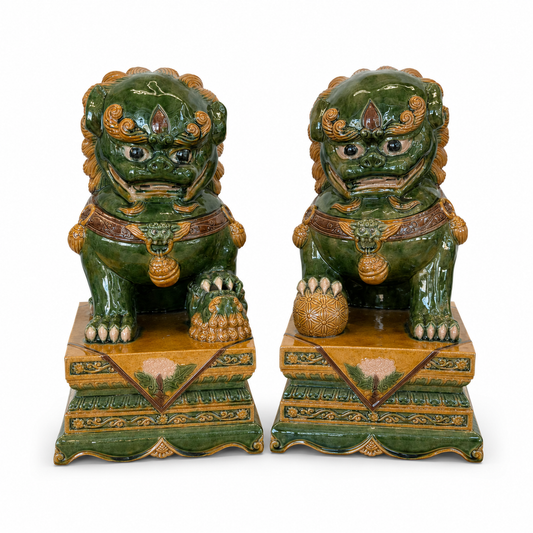 "Guardians of Fortune" Lion Display Piece