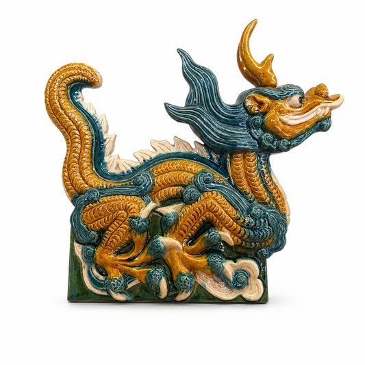 "The Keeper of Flourishing Tides" Ming Style Dragon Display Piece